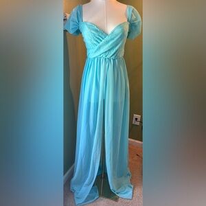 Maternity Elegant Light Blue Gown